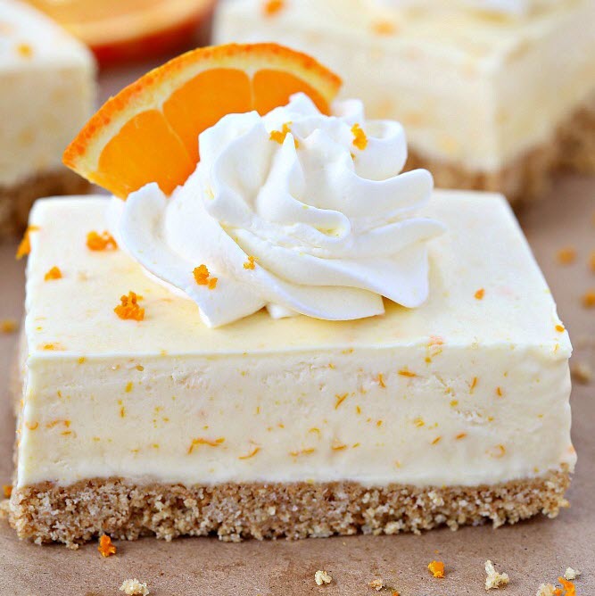 Orange Creamsicle Dessert Bars