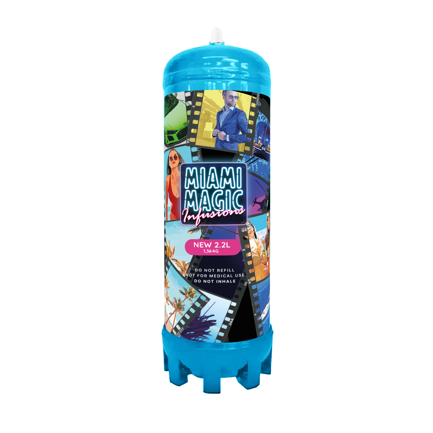 Miami Magic Infusions 2.2L N2O Cylinder