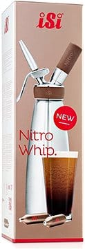 Combo deal 1L iSi Nitro Silver Stainless Steel Cream Whipper & 48 iSi Nirto Cream Charger