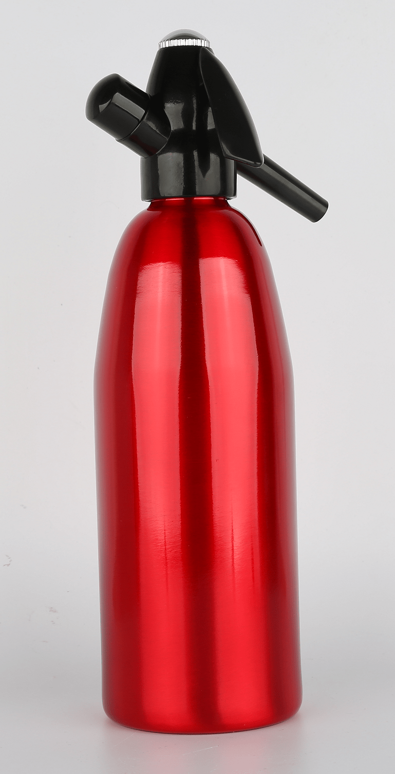 Buy 1000ml CookBasics Red Aluminium Soda Syphon Online