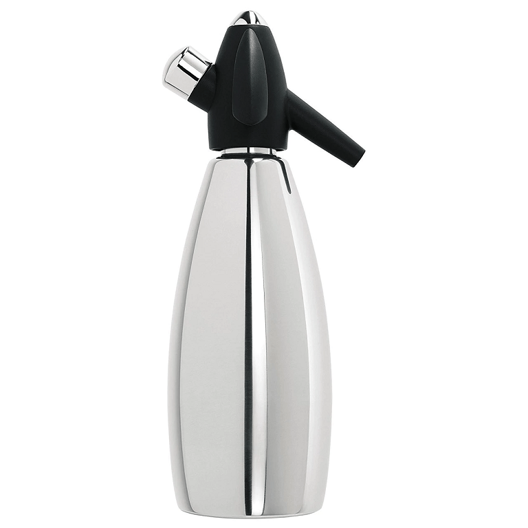 Soda Syphon Silver Stainless Steel