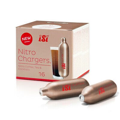 1L iSi Nitro Silver Stainless Steel Cream Whipper & 48 iSi Nirto Cream Charger